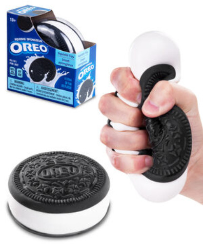 Oreo Squishy: A stress toy that looks like an Oreo cookie!