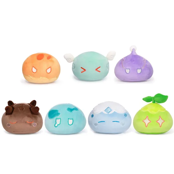 Genshin Plush Impact Slime Plush 3.9" Set, Genshin Slime Monster Plush for Genshin Fans (7pcs) - 7pcs