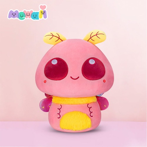 Mewaii® Mushroom Family Maple Moth Kawaii Plush Pillow Squish Toy
