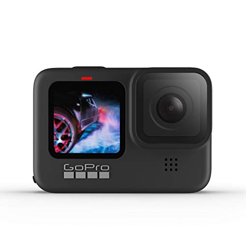 GoPro HERO9 Black - Waterproof Action Camera with Front LCD and Touch Rear Screens, 5K Ultra HD Video, 20MP Photos, 1080p Live Streaming, Webcam, Stabilization - HERO9 Black