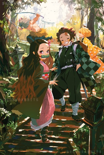 Kimetsu No Yaiba Demon Slayer Poster 鬼滅の刃 | Default Title