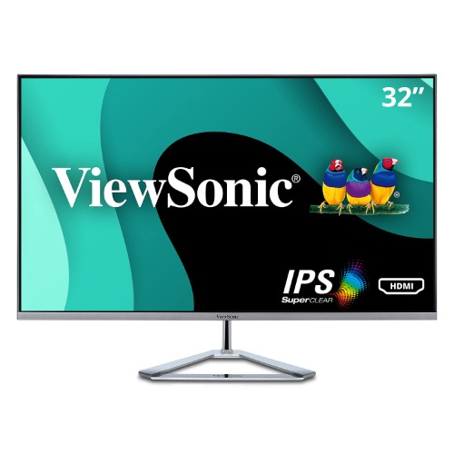 ViewSonic 32 Inch 1080p Widescreen IPS Monitor with Ultra-Thin Bezels, Screen Split Capability HDMI and DisplayPort (VX3276-MHD) - 32-Inch 1080p Monitor