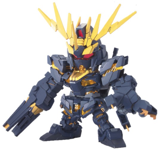 Bandai Hobby BB380 2 Banshee Super Deformed Gundam Unicorn Action Figure - 