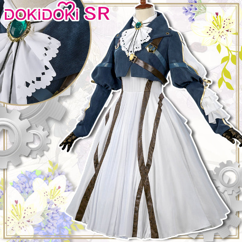 【Ready For Ship】DokiDoki-SR Anime Violet Evergarden Cosplay Costume Women Dress | L