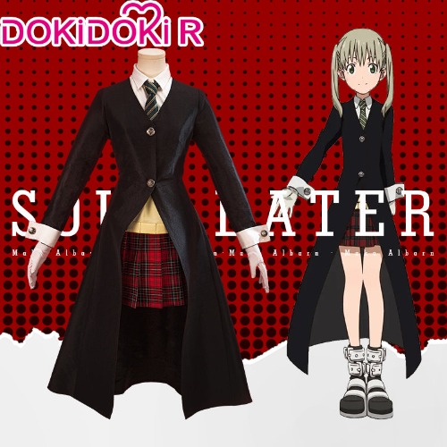 【M/L Ready For Ship】【Size XS-3XL】DokiDoki-R Anime Soul Eater Cosplay Maka Albarn Costume Halloween | Costume / M