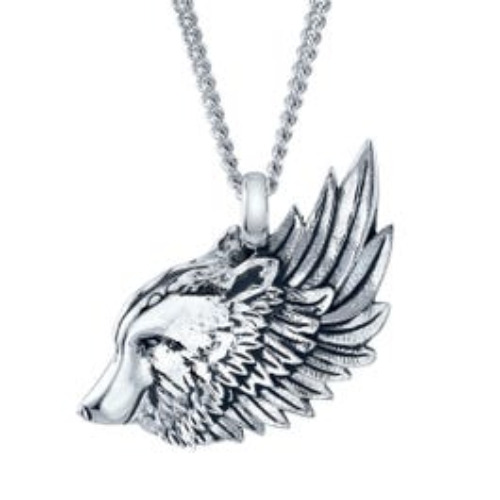 Gjallarhorn Wolf Necklace by RockLove