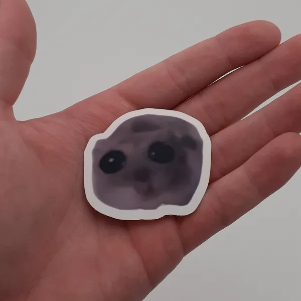 Sad Hamster Meme Sticker