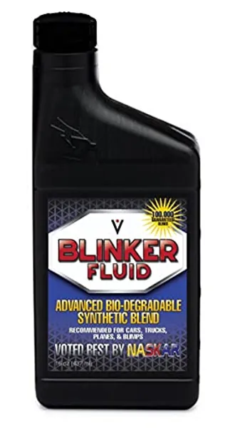 Vinz Advanced Blinker Fluid | A Hilarious Gag Gift for Any Car Enthusiast | +100,000 Blinks | 16 Oz Empty Bottle, Black