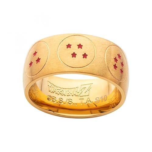 Dragon Ball Z 7 Balls Ring - Size 10