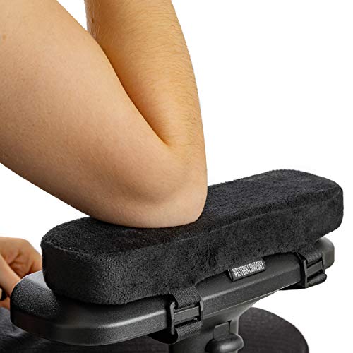WESTERN COMFORT Thick Memory Foam Chair Armrest Pads - Desk Chair Arm Pads - Office Chair Arm Pads - Arm Rest Pillow - Armrest Pads for Office Chair - Gaming Chair Arm Pads - Set of 2 (1.3 Inch Thick) - 1.3 Inch Thick