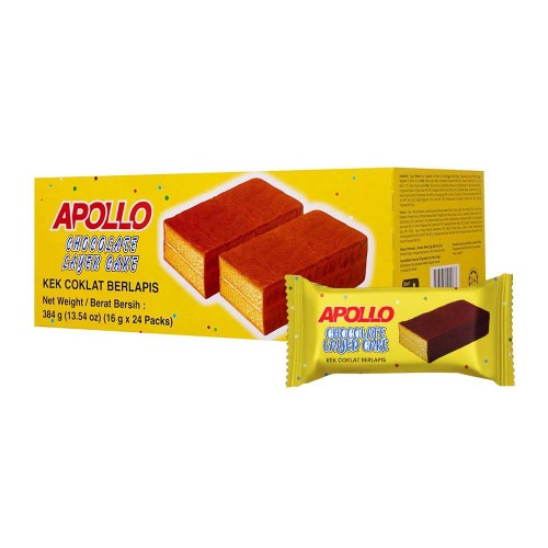 Apollo Chocolate Layer Cake 18g 24pcs