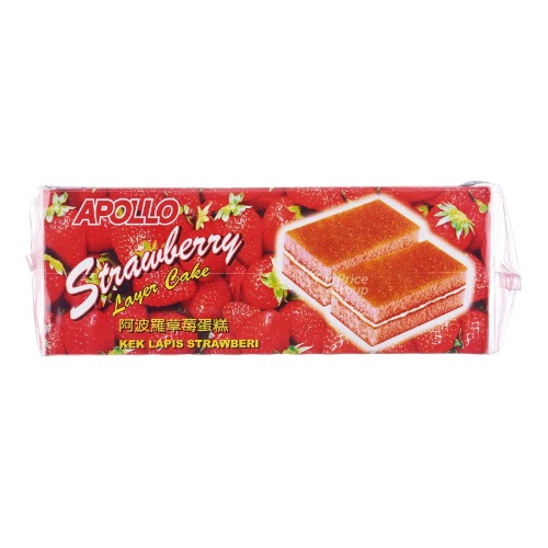 Apollo Strawberry Layer Cake 18 g (Pack of 24)