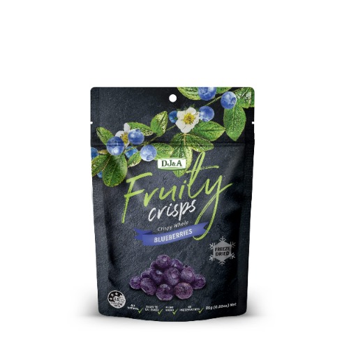 DJ & A Fruity Crisps Blueberry 25 g