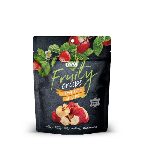 DJ & A Fruity Crisps Strawberry and Apple 25 g