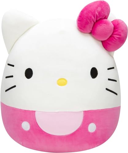 Squishmallows Hello Kitty Pink Bow & Shorts 14-Inch Plush - Sanrio Ultrasoft Stuffed Animal Large Plush Toy, Official Kellytoy Plush