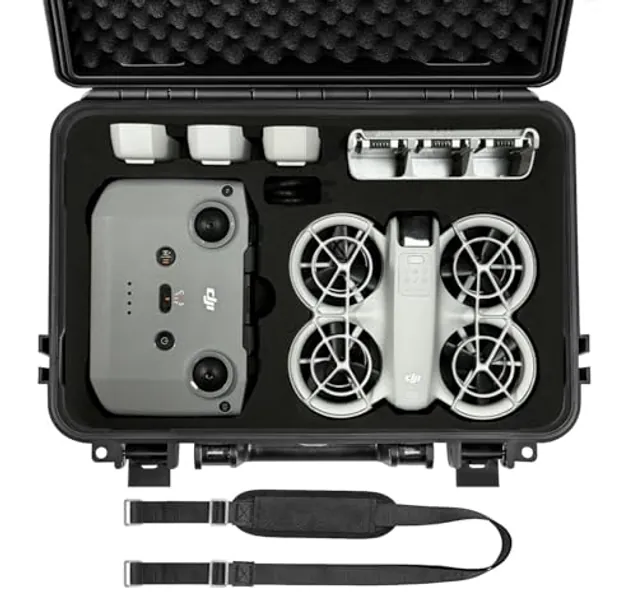 Skyreat Neo Hard Case,Waterproof Carrying Hard Shell Case Shoulder Bag for DJI Neo Fly More Combo with RC-N3 Remote Controller, Intelligent Flight Battery/Charging Hub and Other Accessories