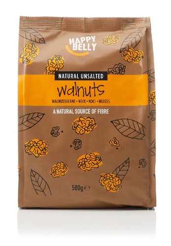 Happy Belly Light Halves Walnuts, 500 g