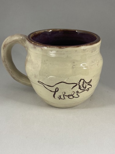 The_Creative_Starr Red Triceratops Mug