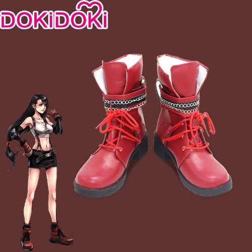 DokiDoki Game Final Fantasy VII Tifa Cosplay Shoes Tifa Lockhart Shoes | Women / EU40