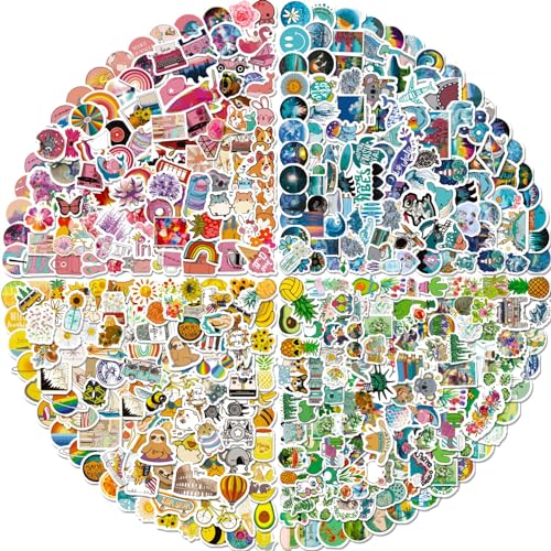 Arme Stickers Pack, 400 PCS Cute Vinyl Stickers for Water Bottles, Art Laptap Stickers for Kids Teens Girls Adults, Waterproof Stickers for Skateboard Notebooks Phone - Cute-400pcs - Cute-400Pcs
