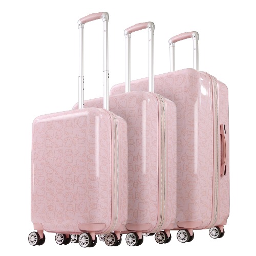 Hello Kitty x FUL 3-Piece Hardshell Luggage Set in Pink - PINK