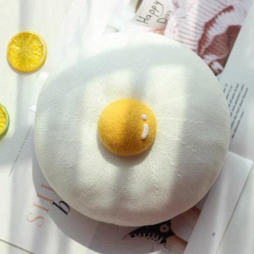 Spring Summer Egg Beret Hat for Girls Women | 56-58cm