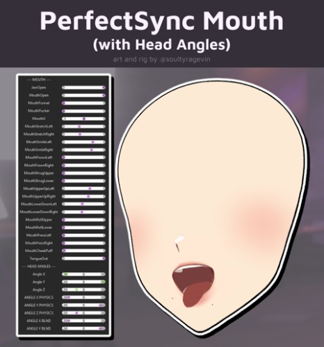 PerfectSync Mouth (with Head Angles) by soultyragevin - Soulty Ragevin's Ko-fi Shop
