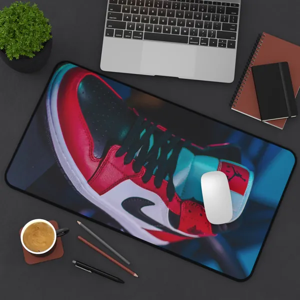 Nike Air Jordan, Hype Beast, Man Cave,  Print Desk Pad, Keyboard Pad, Desk Accessories, Rectangle, Office Decor, Gaming Computer