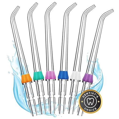 Replacement Heads for Waterpik, Water Flosser Replacement Tips for Waterpik (6 Classic Jet Tips) - 6 Classic Jet Tips