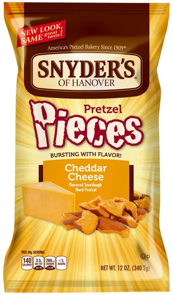 Snyder's of Hanover Pretzel Pieces, Cheddar Cheese, 12 Oz