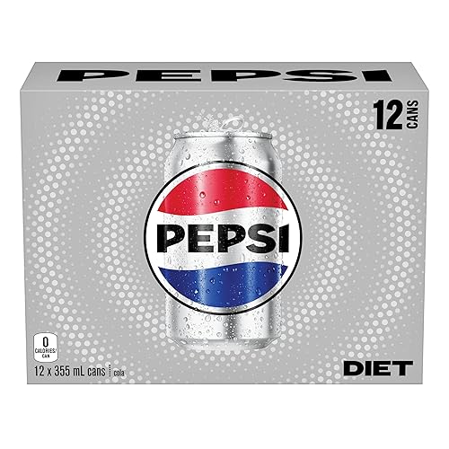 Diet Pepsi cola, 355 mL Cans, 12 Count, 1 Pack - Diet Pepsi