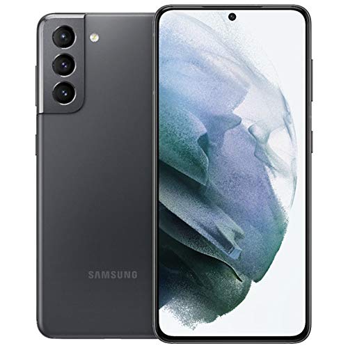 Samsung Galaxy S21 5G 128GB 6.2" Display, Snapdragon 888 5G, 64MP+12MP+12MP Camera Unlocked - Phantom Grey (Renewed)