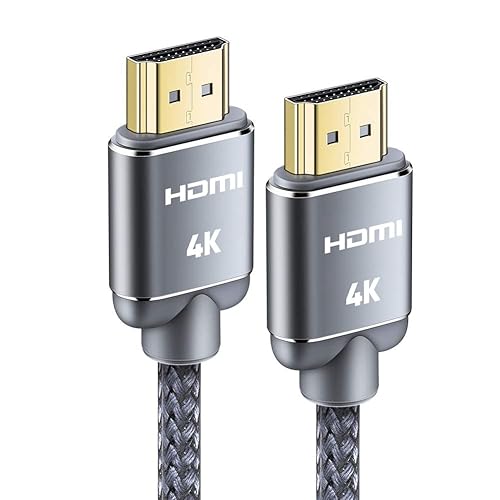 HDMI Cable 6.6feet(2meter), 4K HDMI Lead-Snowkids HDMI Cable 4K@60Hz, 3D Support, Ethernet Function, Video 4K UHD 2160p, HD 1080p, 3D - (for Fire TV, for PS3/4, for Netfilx) - 2meter