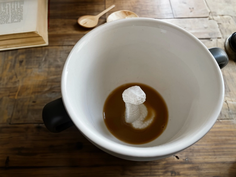 Snake Ceramic Mug | Coffee Ceramic Mug | Scary Cool Cup | Python Snake Cobra gifts | Halloween decor | Animal at the bottom of the cup