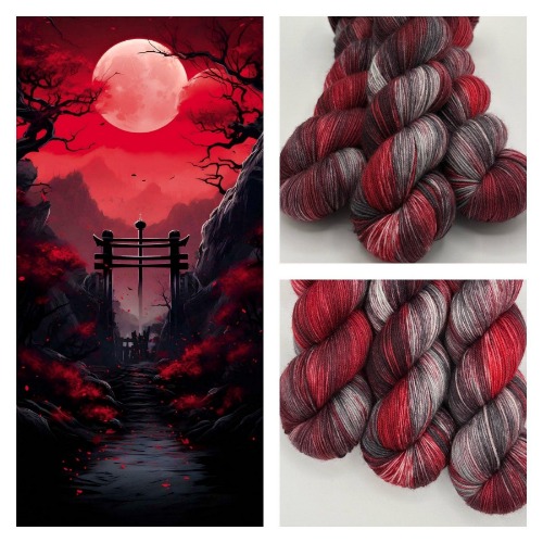 Crimson Moon | #1 Fingering Sock