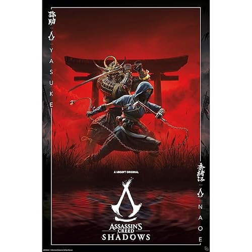 GB eye Assassin's Creed Shadows Maxi-Poster, 61 x 91,5 cm, gerollt, Kunstposter, Wandposter, Poster und Drucke