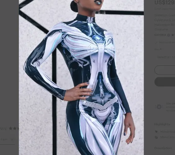 Tight Cyberpunk Costume