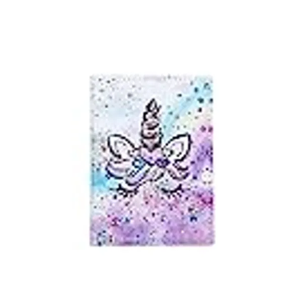 Suillty Cute Unicorn Waterproof Leather Passport Holder Cover Card Case Travel Wallet for Women Men Travelers