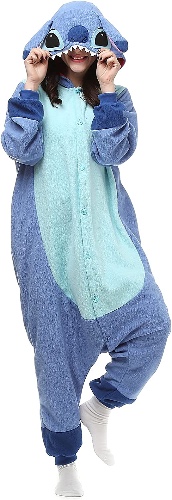 Adult Onesie Animal Pajamas Halloween Cosplay Costumes Party Wear Blue - Lty1-blue XL:179-188cm(5'11"-6'2")