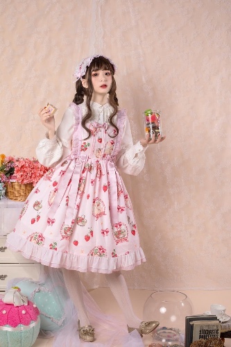 Bunny Meadow Lolita Dress - Dress + Headband / L