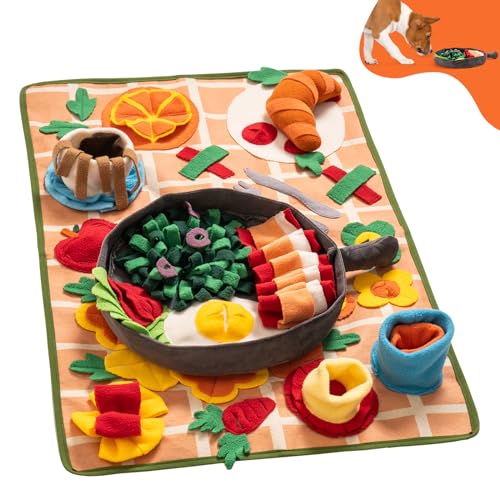 Snuffle Mat for Dogs Removable Themed Dog Snuffle Mat for Boredom & Training Slow Feeding - Interactive Puppy Snuffle Mat Encourage to Explore Foraging Skills