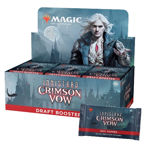 Magic The Gathering Innistrad: Crimson Vow Draft Booster Box | 36 Packs + Dracula Box Topper (541 Magic Cards) - 