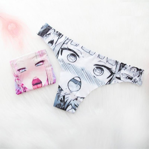 Ahegao Panties - Gray