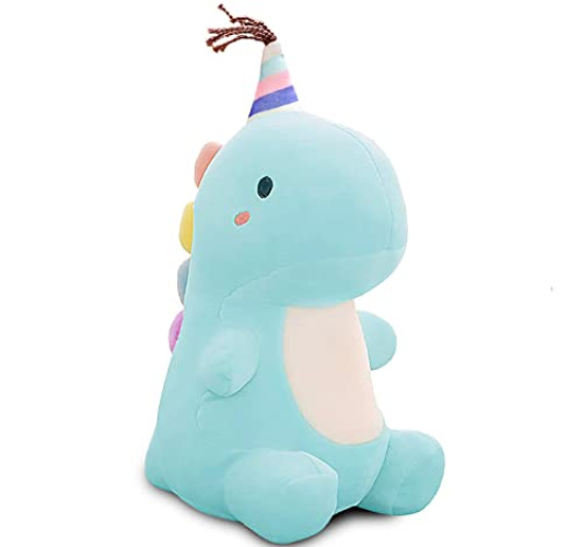 HENXING 10in Dinosaur Plush Toys, Cute Stuffed Animal Toy, Soft Dinosaurs Plush Doll Gifts for Boys Girls Adults Christmas Birthday Gifts Perfect Present - Blue