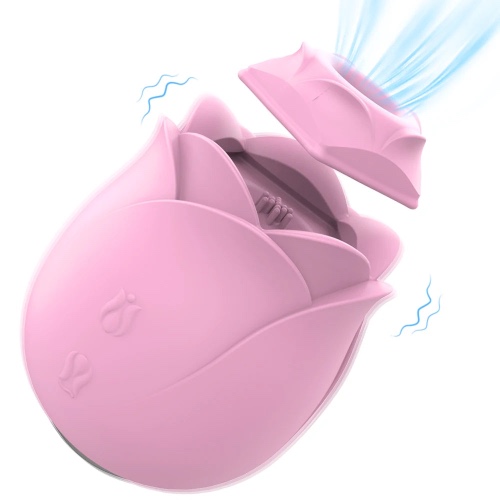 IMMORTAL ROSE Nipple Sucker & Licker: Clitoral Stimulation Vibrator - 67mm*57mm*57mm / Pink