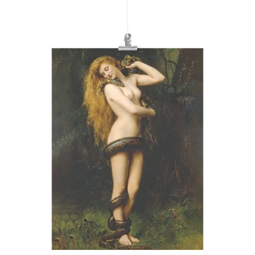 "Lilith" by John Collier Matte Poster - 18x24
