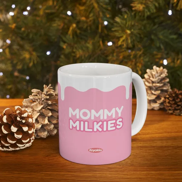 Mommy Milkies Mug Meme Gag Gift Twitch Vtuber Gamer Streamers Fans