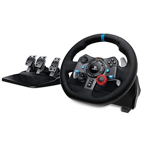 SAMERIVER G29 Steering Wheel + Pedals Playstation 4, Playstation 3 Black – Gaming Accessories (Steering Wheel + Pedals, Playstation 4, Playstation 3, Analogue/Digital, Wired, USB 2.0, Black)