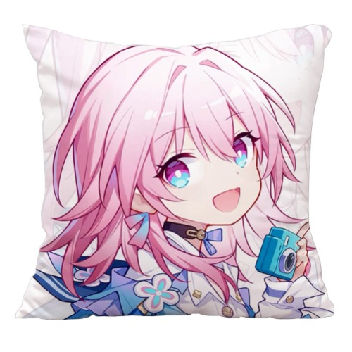 Honkai: Star Rail Pillow Case Anime Covers Living Room Sofa Home Decor Farmhouse Decorations Throw Pillow (45 * 45cm) (March 7th) - March 7th