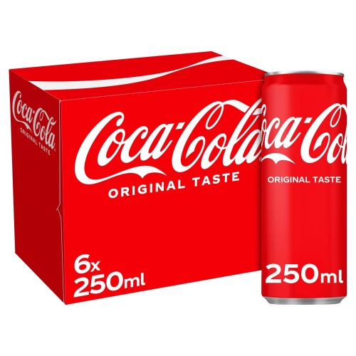 Coca-Cola Original Taste, 6 x 250ml